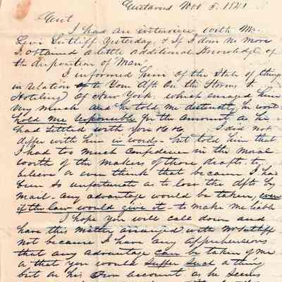 Gustavus Nov 5 1841