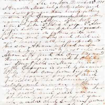 Memorandum of the Ancestors of Mrs. Ruth Sutliff