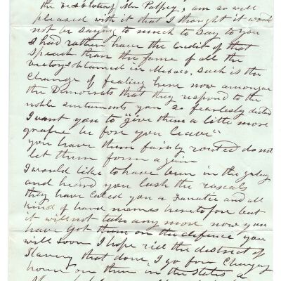 Levi Sutliff to J. R. Giddings