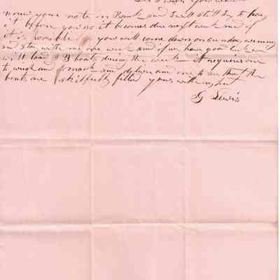 Garry Lewis to C.G. Sutliff