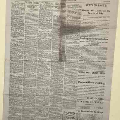 Warren Daily Chronicle, 4/27/1886