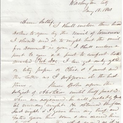 Joshua Reed Giddings to Flavel Sutliff