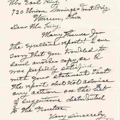 Phebe T. Sutliff to Earl King