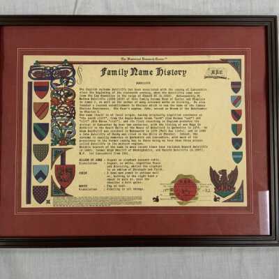 Sutliff Family Name History