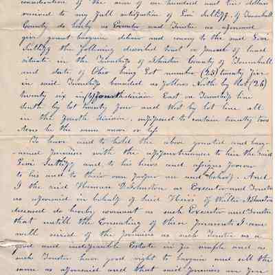 H.D. Johnston to Walter Johnston