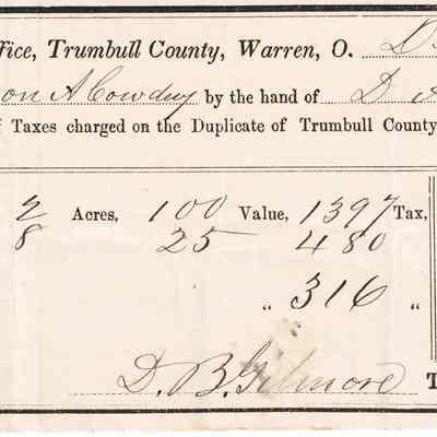 Levi Sutliff Taxes 1861 #3
