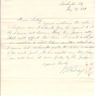 Joshua Reed Giddings to Flavel Sutliff, 1839