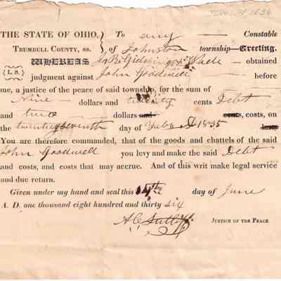 A.C. Sutliff to J.R. Giddings+Wade