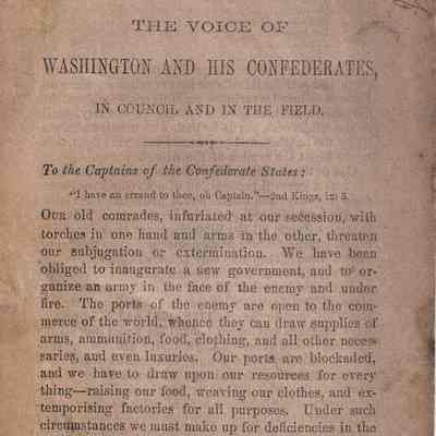 The Voice of Washington and his Confederates