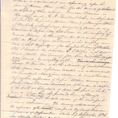 John M Casey to Flavel Sutliff