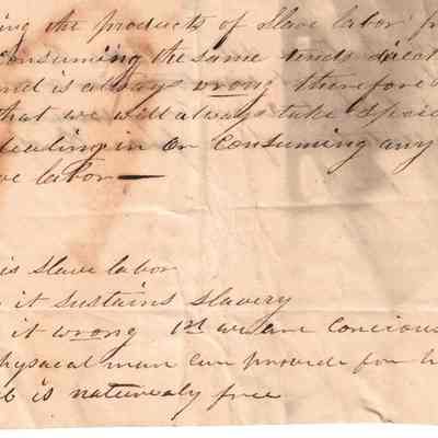 Anti-Slavery Society Document