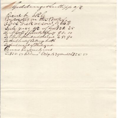 Giddings & Sutliff Law Account Current Sheet