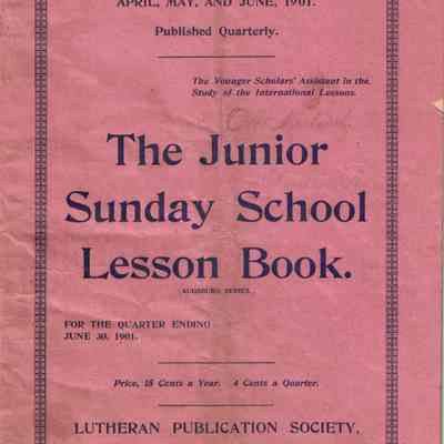 The Junior Sunday School Lesson Book