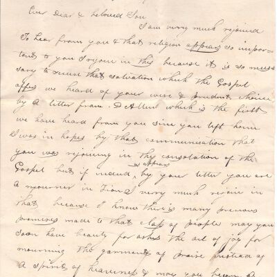 Ruth Sutliff to Flavel Sutliff, 1831