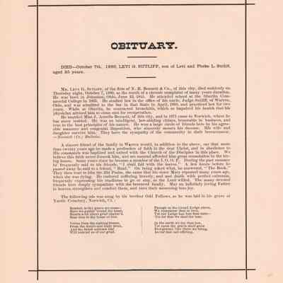 Levi G. Sutliff Obituary