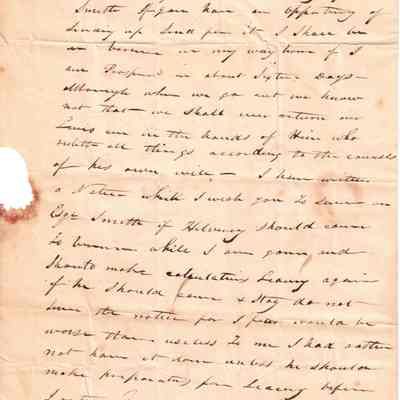 S. H. Sutliff to Levi Sutliff