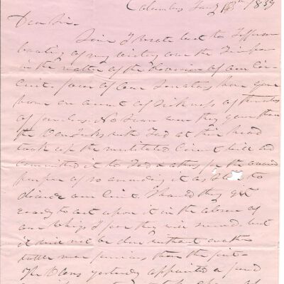 B.F. Wade to Flavel Sutliff
