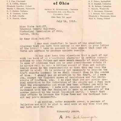 A.M. Schlesinger to P.T. Sutliff 6