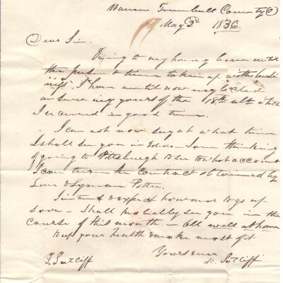 Milton Sutliff to Flavel Sutliff