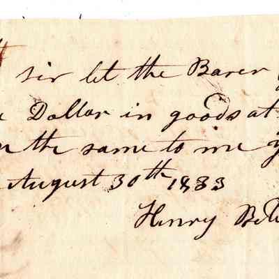 Henry Bolder to Mr. Hackett