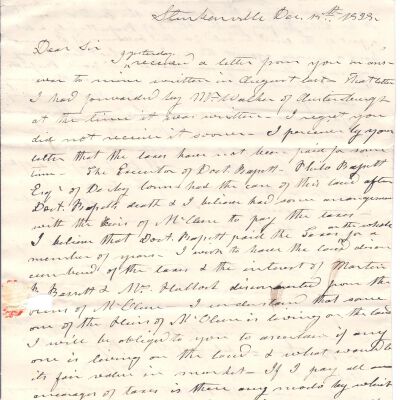 I.H Haddock to Flavel Sutliff