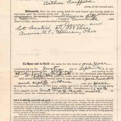 Indenture Lease Sutliff and Caulfield