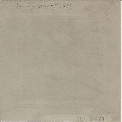 1971.11.27 back: Copyright: The Sutliff Museum; Origformat: Artifact