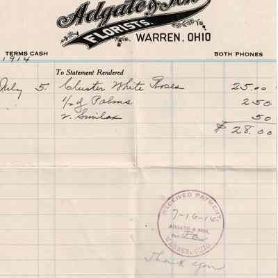 Adgate & Son Receipt