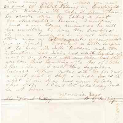 C.G. Sutliff to Flavel Sutliff