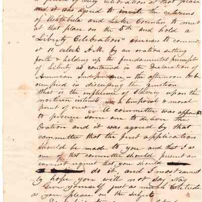 S. Bysell to Flavel Sutliff