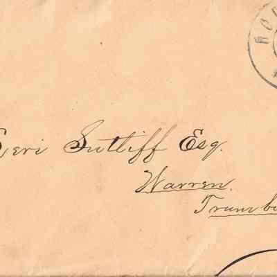 Envelope to Levi Sutliff
