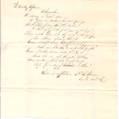P.R. Spencer to Flavel Sutliff