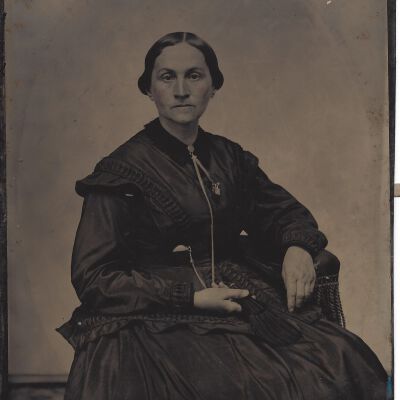 Phebe Lord Marvin Sutliff Tin Type