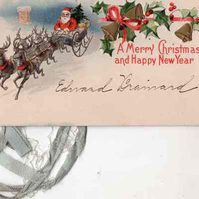 Merry Christmas Gift Tag to Edward Brainard