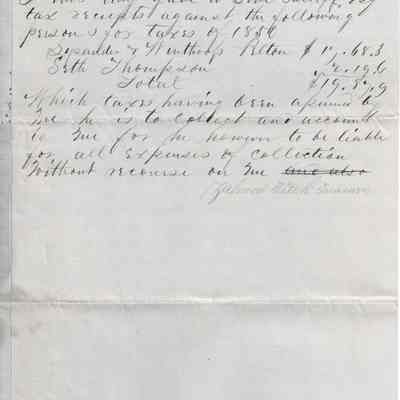 Levi Sutliff Tax Request