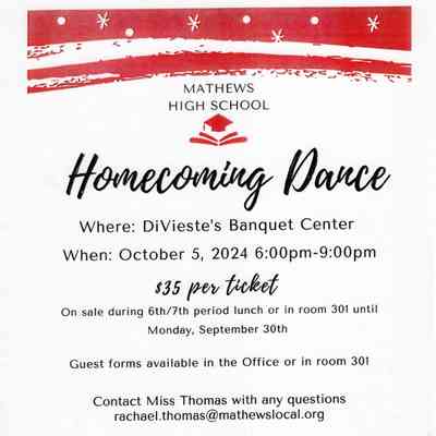 Homecoming Dance Flyer