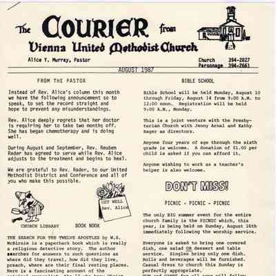 Methodist Church Bulletin