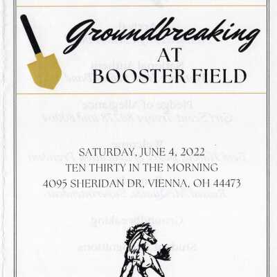 Booster Field Groundbreaking