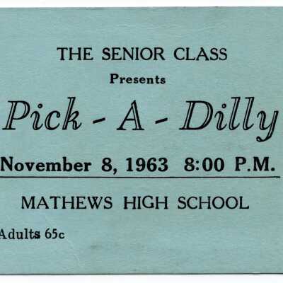 Senior Class Play Ticket
