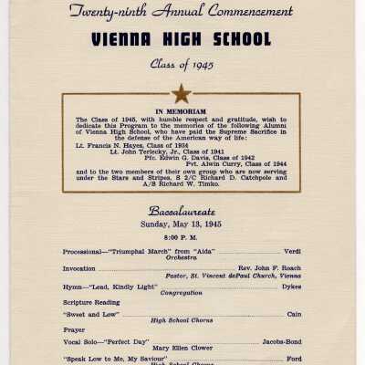 Baccalaureate and Commencement Program