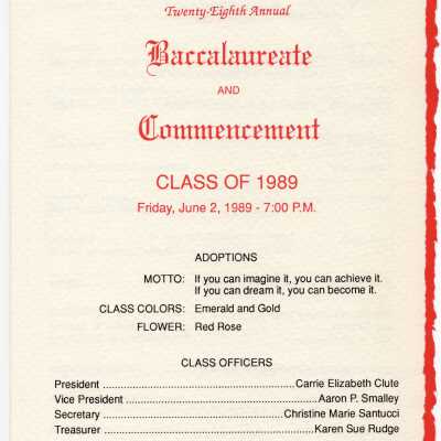 Commencement Program