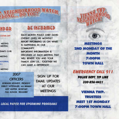 Neighborhood Watch Brochure