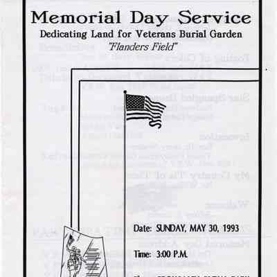 Memorial Day Service