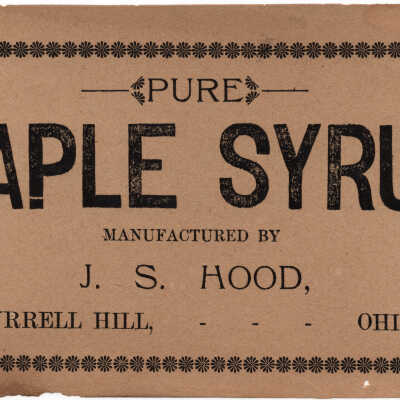 Maple Syrup Label