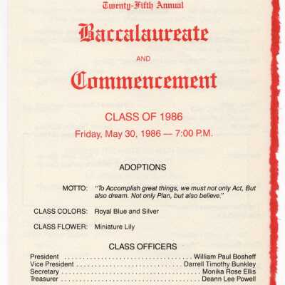 Commencement Program