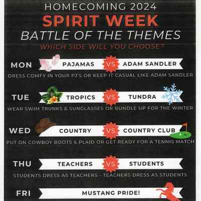 Spirit Week Flyer