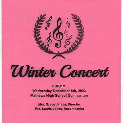 Choir Concert Program