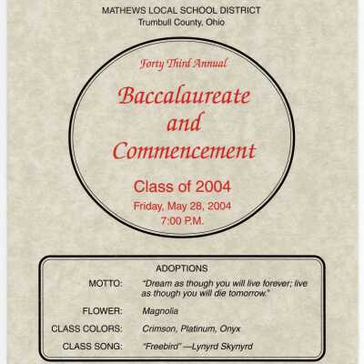 Commencement Program