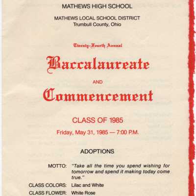 Commencement Program