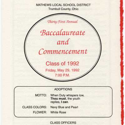 Commencement Program